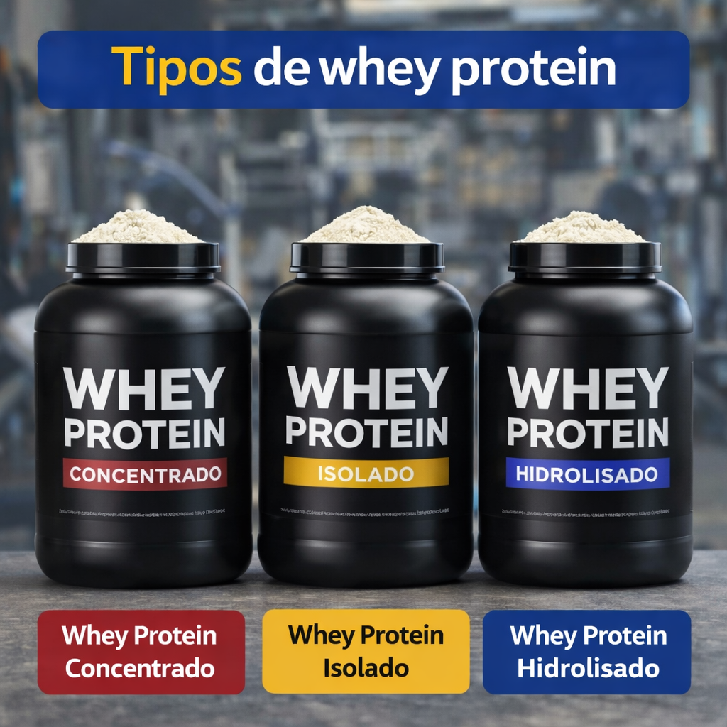 tipos de whey protein concentrado isolado hidrolisado