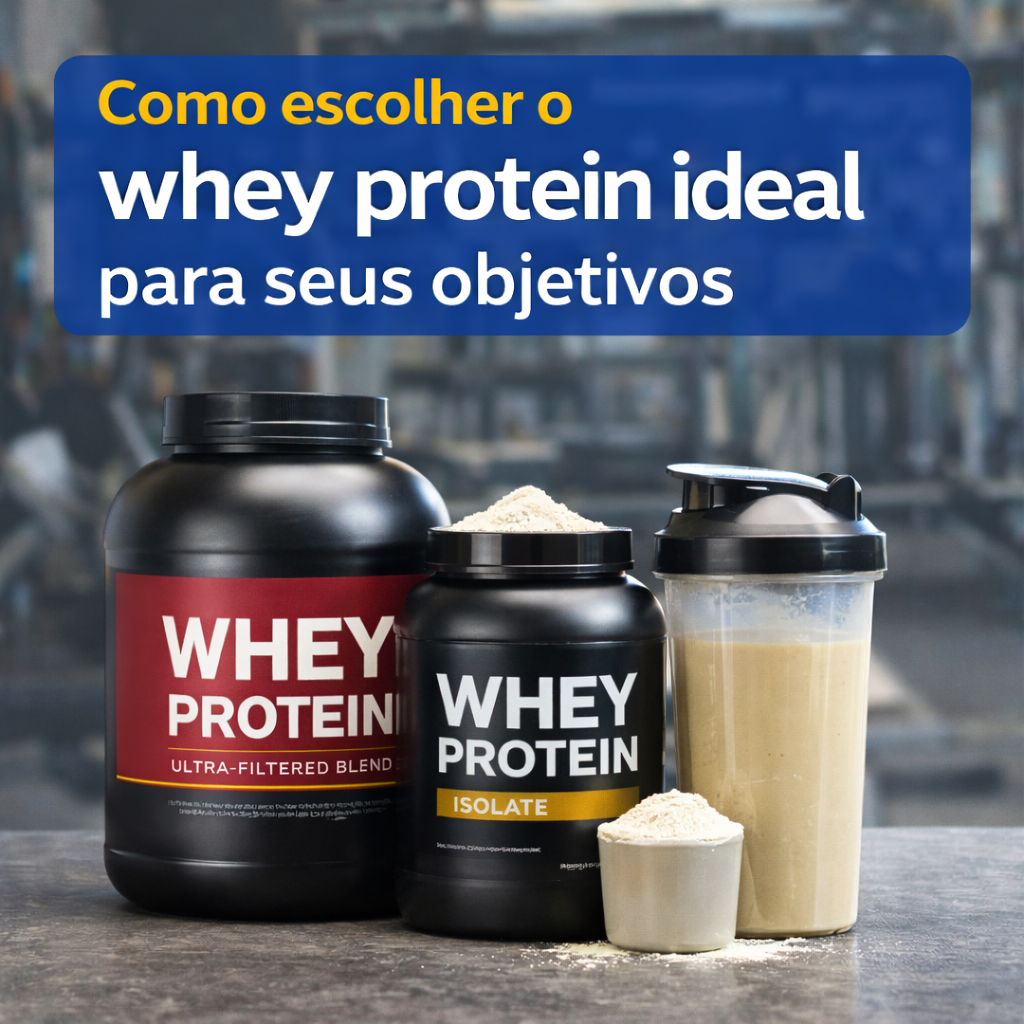 Como escolher o whey protein ideal para seus objetivos (Guia completo)