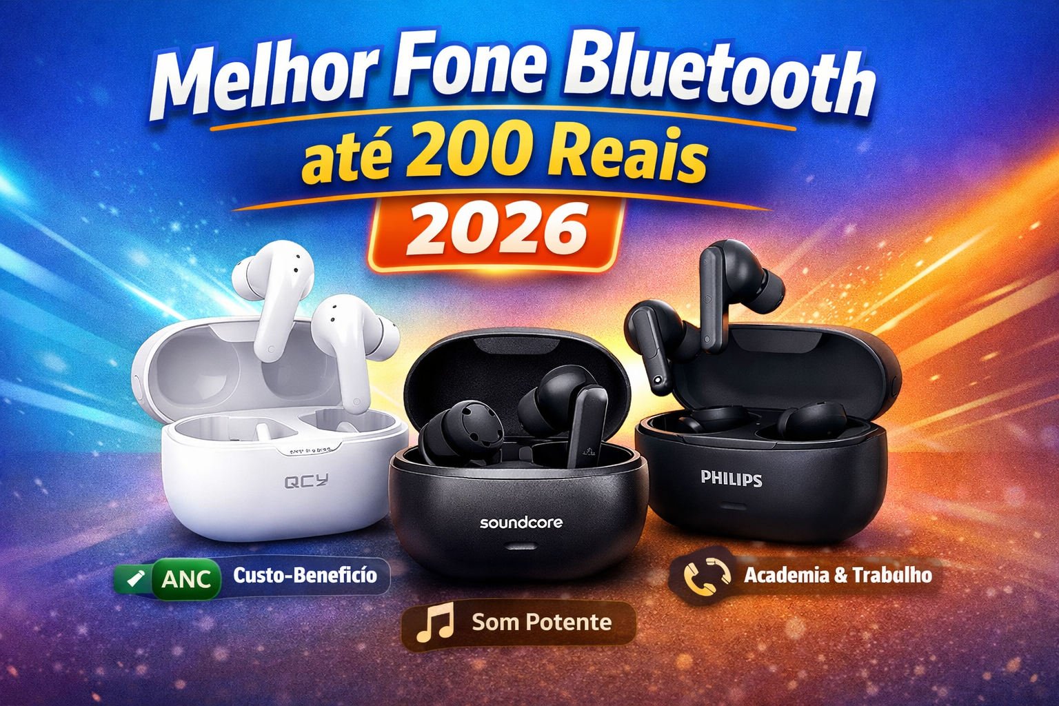 Melhor Fone Bluetooth até 200 Reais em 2026: Guia Completo e Atualizado