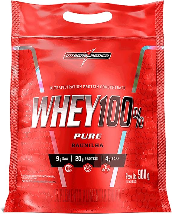 lIntegralmedica 100% Pure Whey protein para ganho de massa muscular