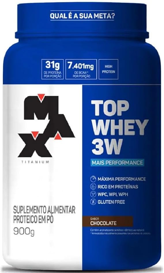 Max Titanium 100% Whey protein suplemento para recuperação muscular